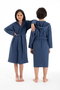 Mijölnir Albornoz para niños Muslin - Azul marino - Talla 5/6